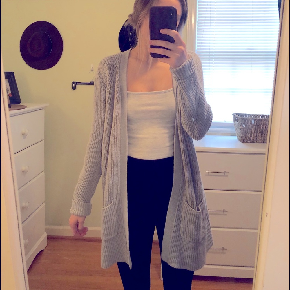 Gray Cardigan